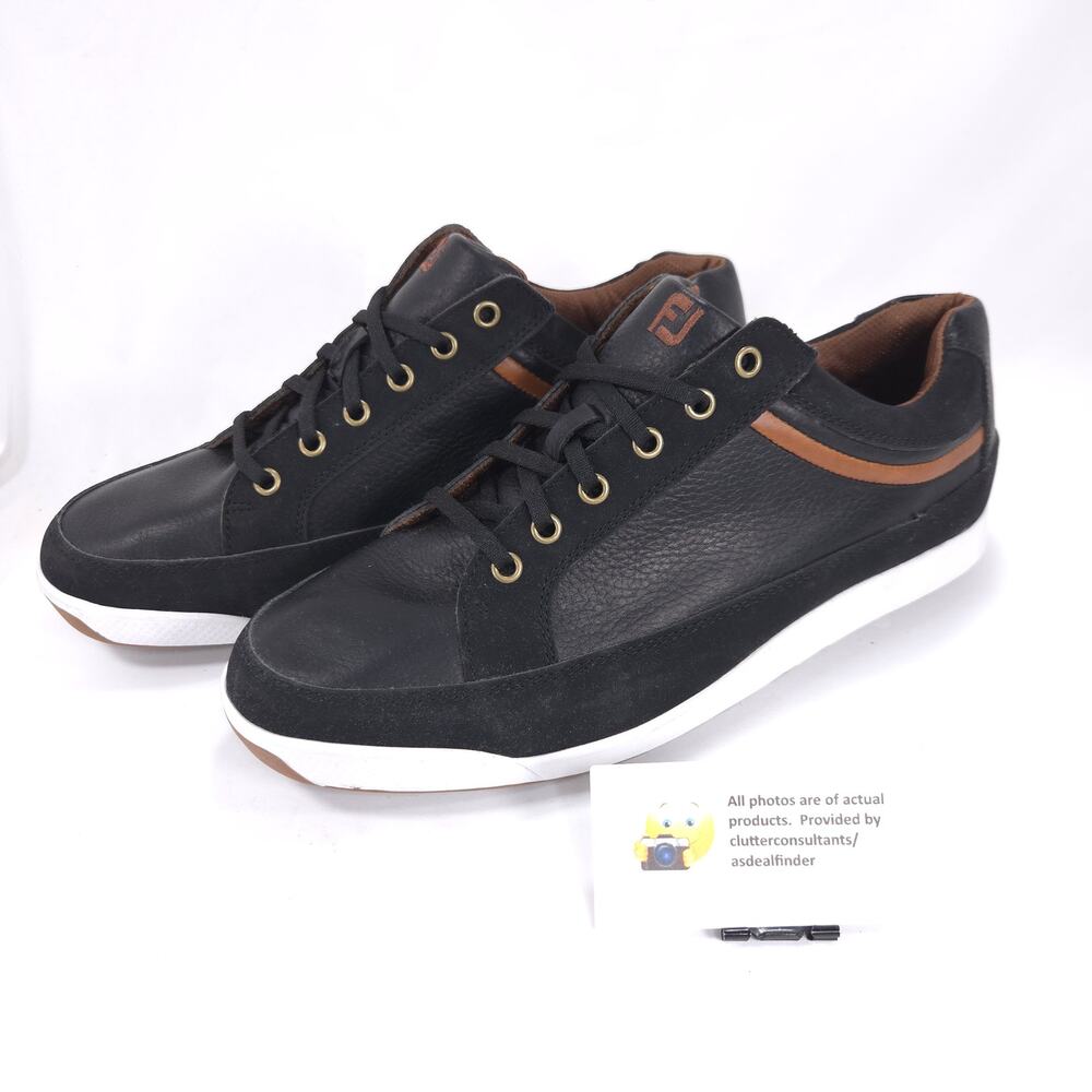 Footjoy Contour Spikeless Athletic Golf Shoe Womens Size 11 54284 Black